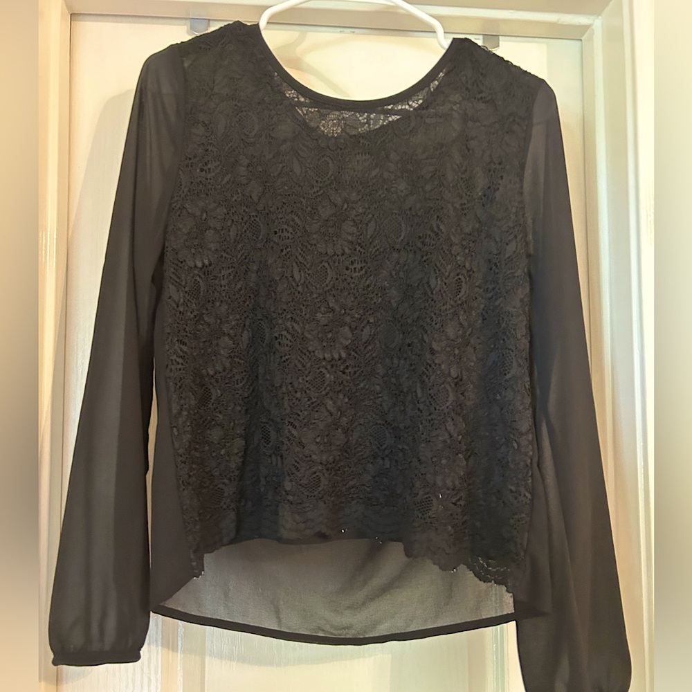 Black Lace blouse - Chloe K